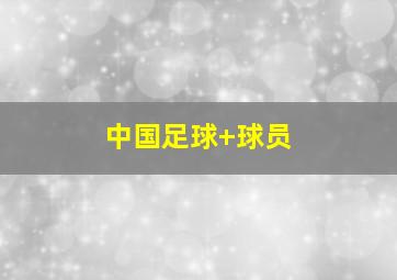 中国足球 球员